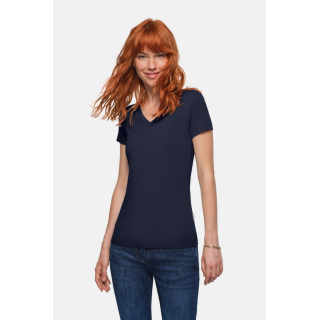 HAKRO Damen V-Shirt Stretch