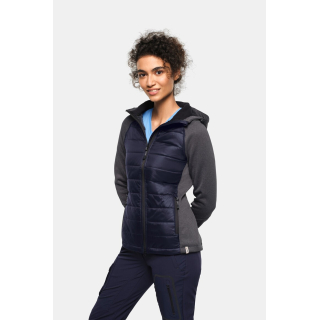 HAKRO Damen Kapuzen-Hybridjacke Contrast