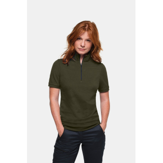 HAKRO Damen Zip-Shirt Piqué MIKRALINAR® ECO