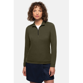 HAKRO Damen Zip-Longsleeve Piqué MIKRALINAR® ECO