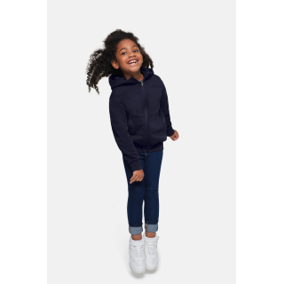 HAKRO Kinder Kapuzen-Sweatjacke Bio-Baumwolle