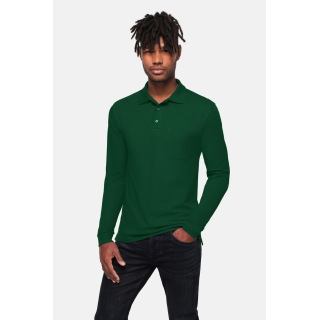 HAKRO Pocket-Longsleeve-Polo MIKRALINAR® ECO